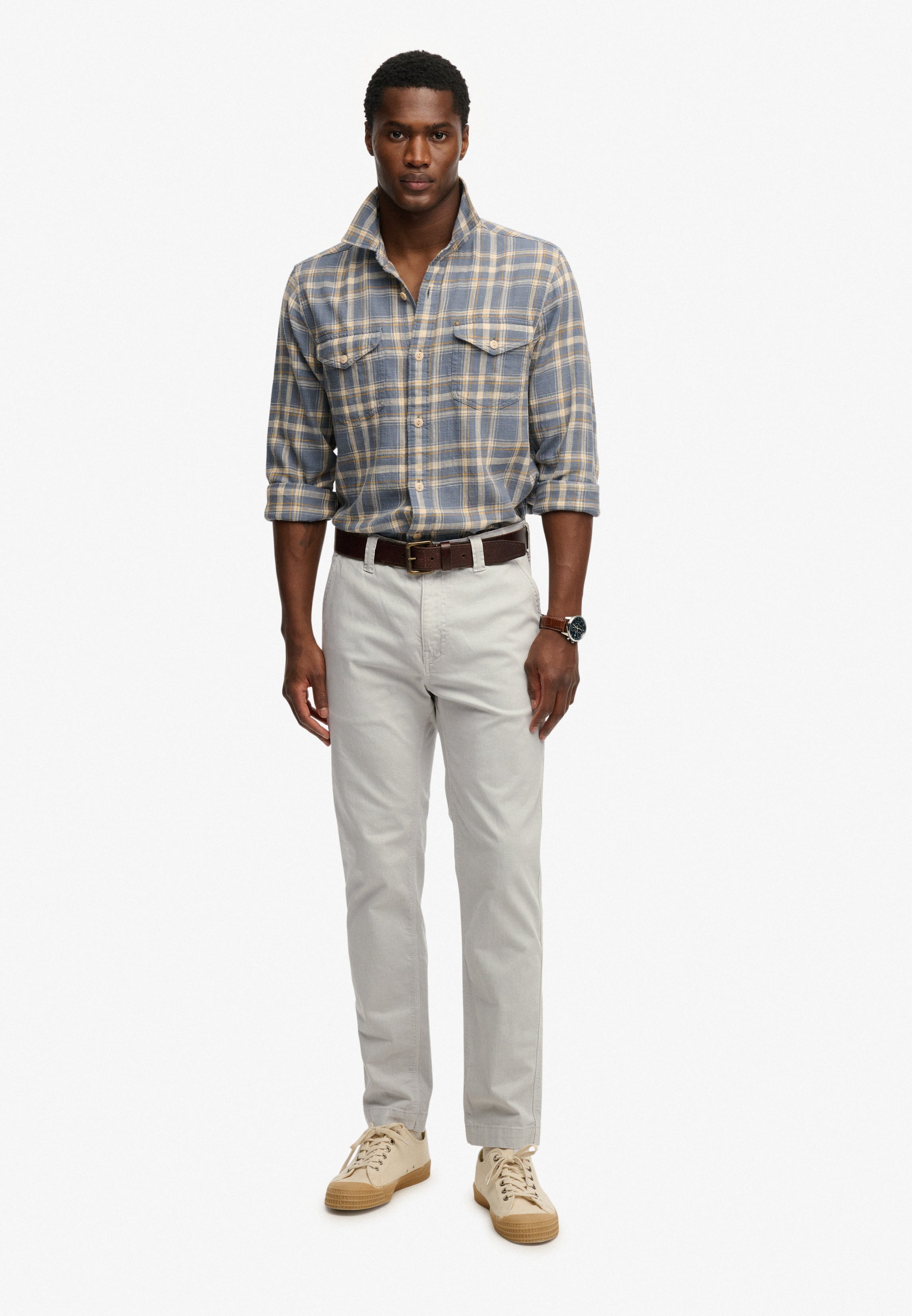 Utility Chino — Chive Green