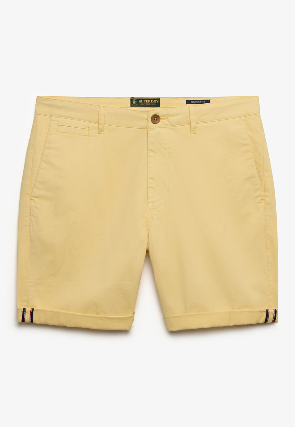 Premium Regular Chino Short — Washed Yellow