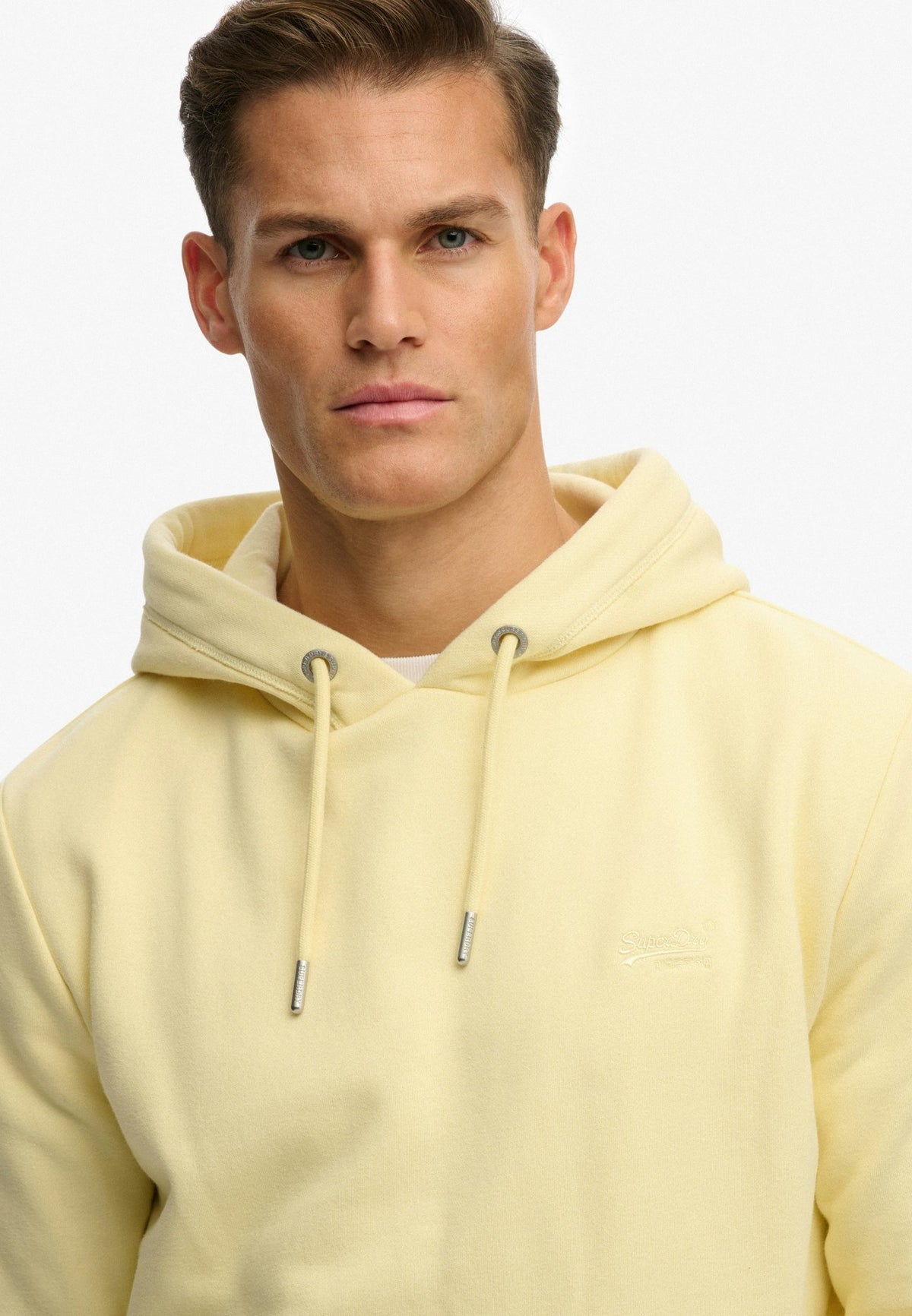 Essential Logo Hoodie Hb — Pastel Yellow