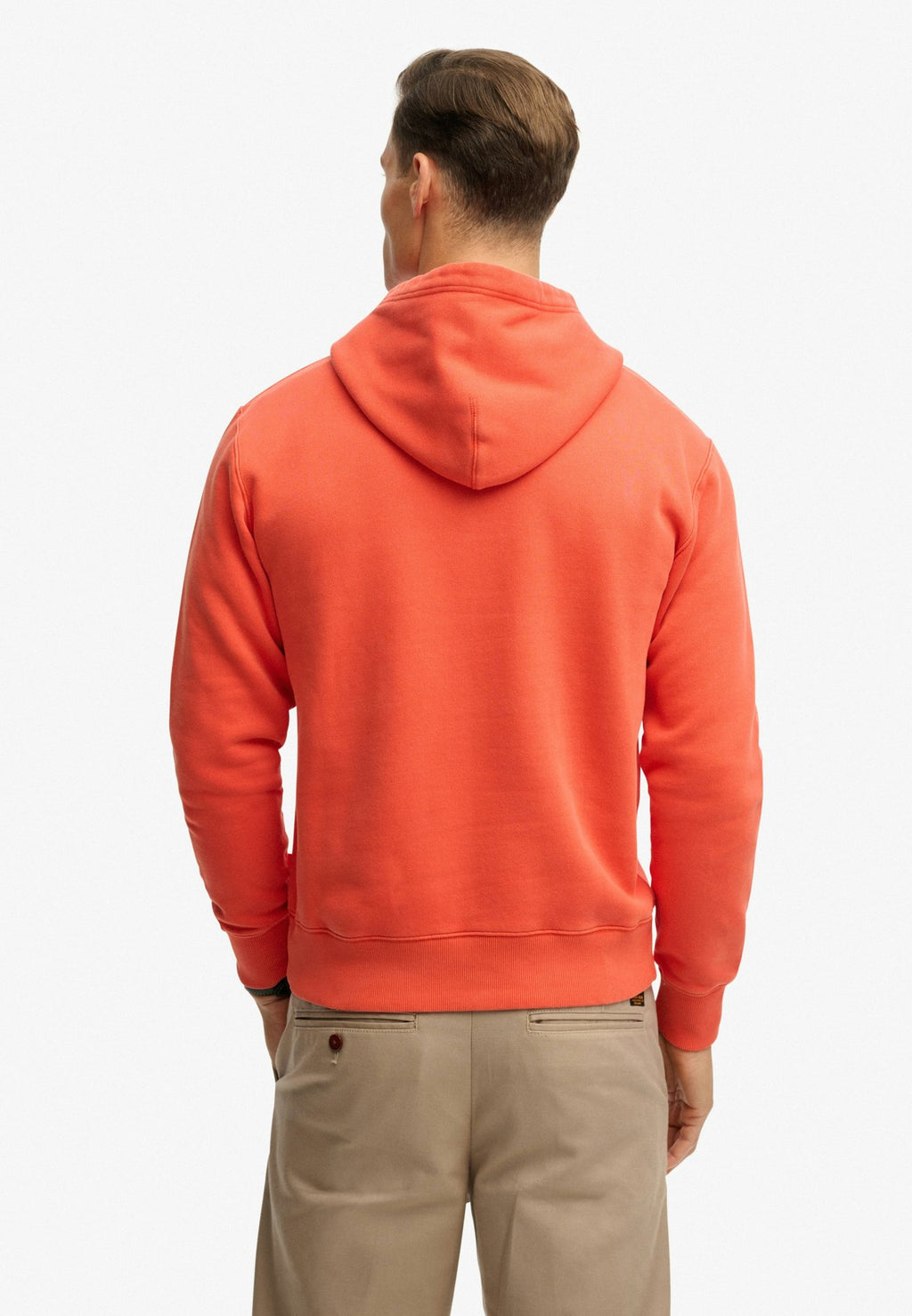 Micro Logo Hood — Bold Orange