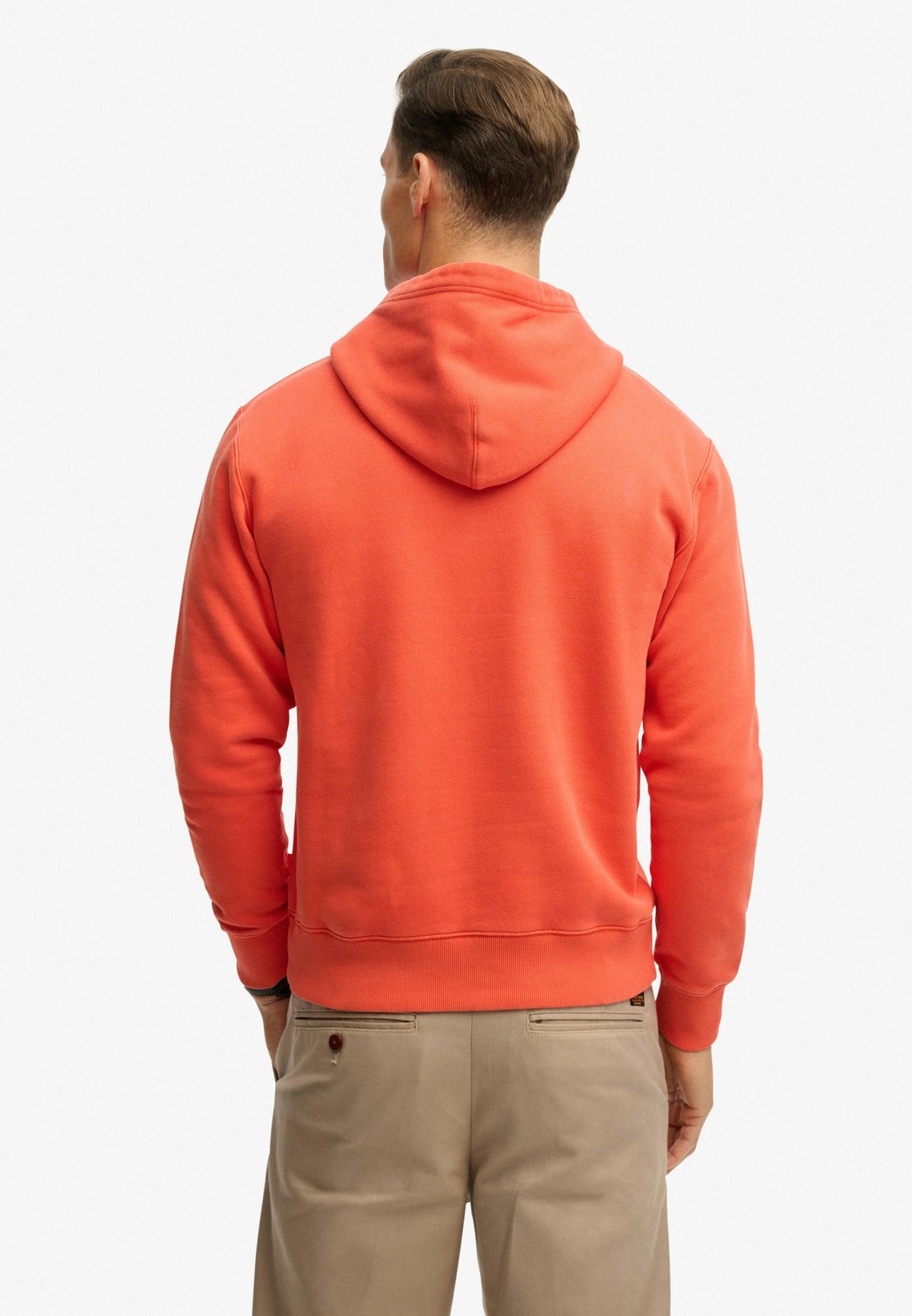 Micro Logo Hood — Bold Orange