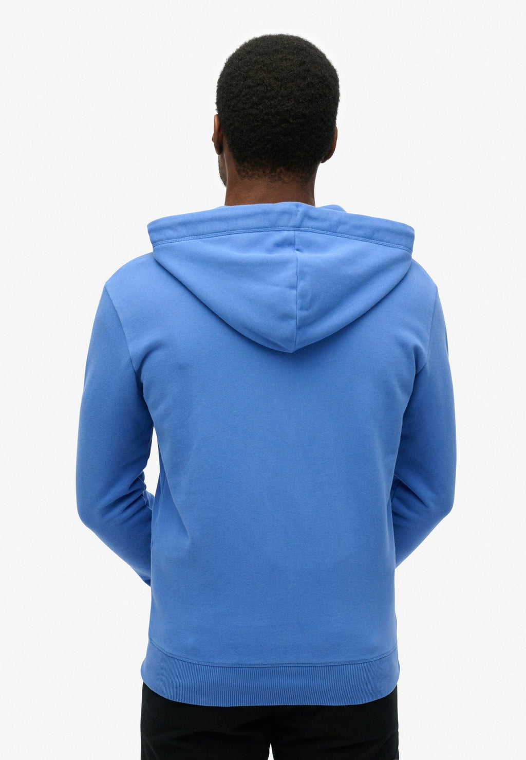 Essential Logo Zip Hoodie Hb — Chambray Blue