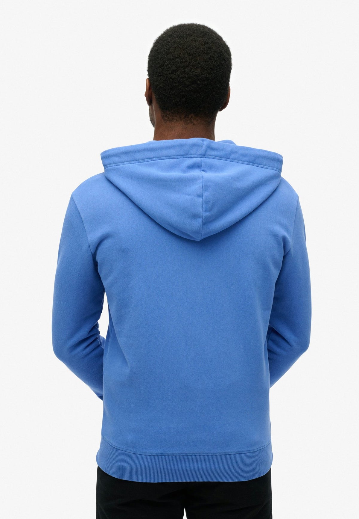 Essential Logo Zip Hoodie Hb — Chambray Blue