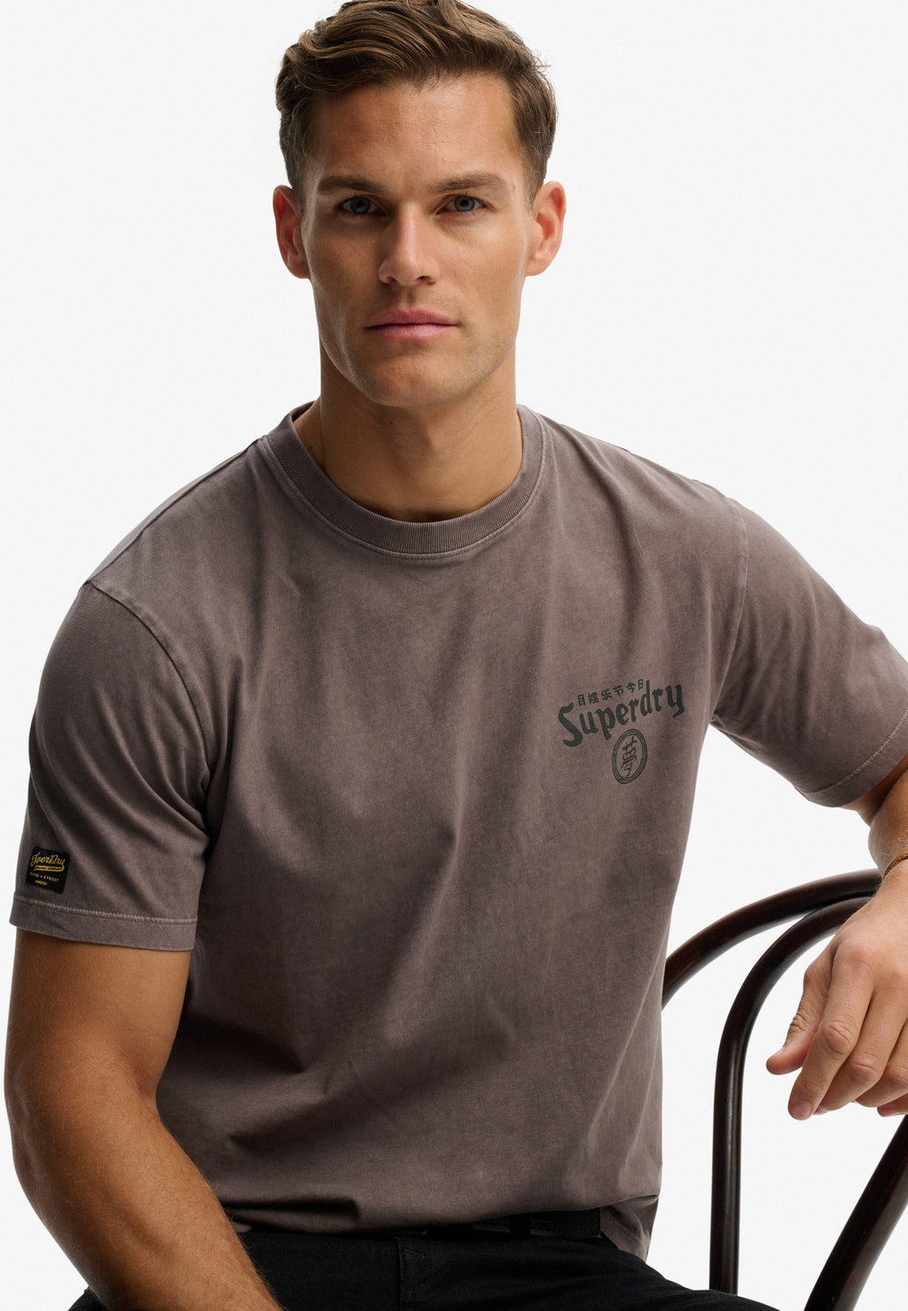 Tokyo Narrative Loose Tee — Dark Pebble Grey