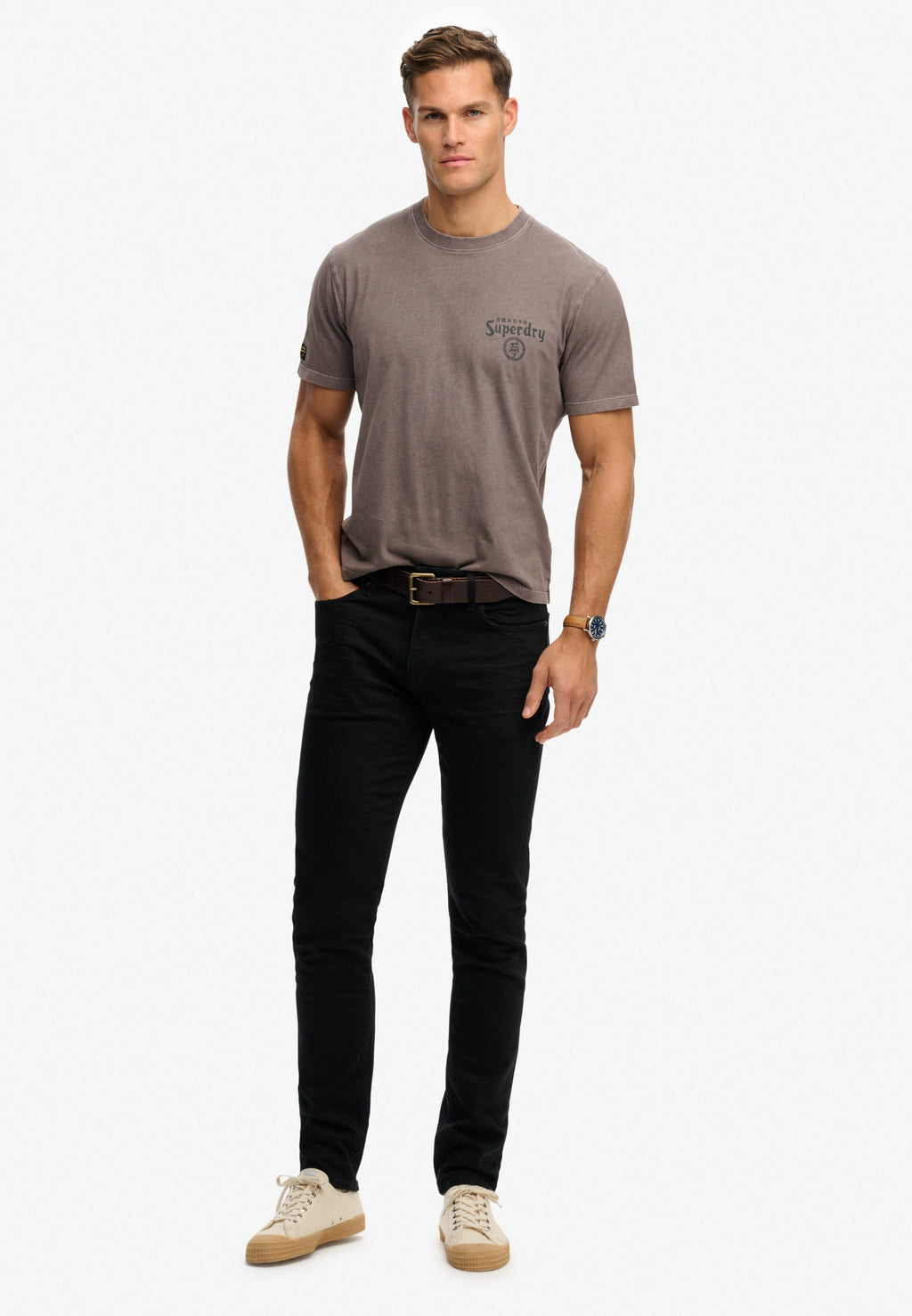 Tokyo Narrative Loose Tee — Dark Pebble Grey