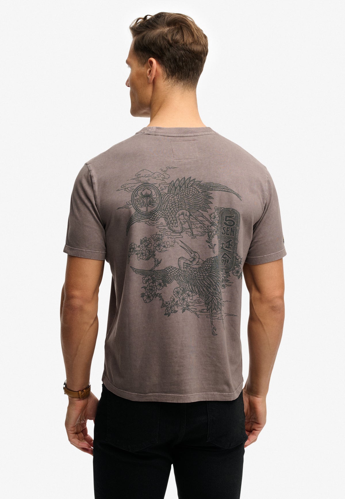Tokyo Narrative Loose Tee — Dark Pebble Grey