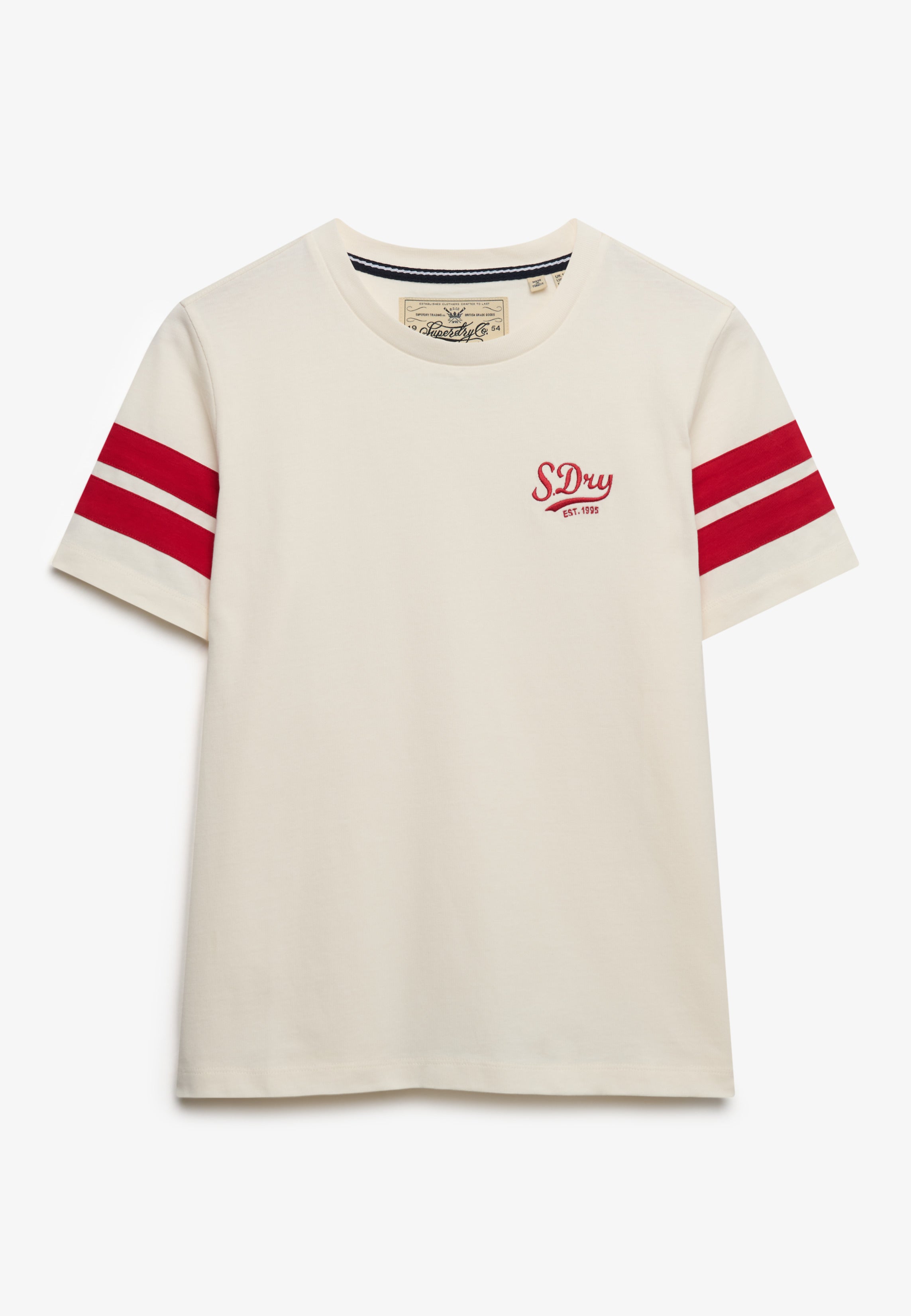 Varsity Stripe Script Tee