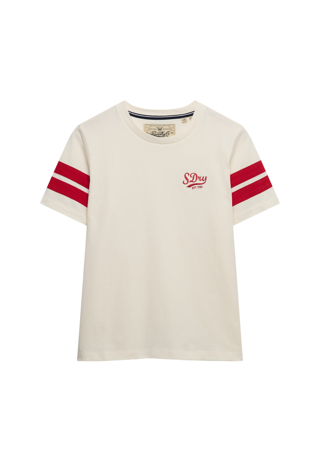 Varsity Stripe Script Tee