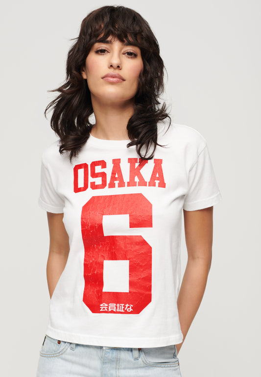 Osaka 6 Crack Print 90'S T-Shirt