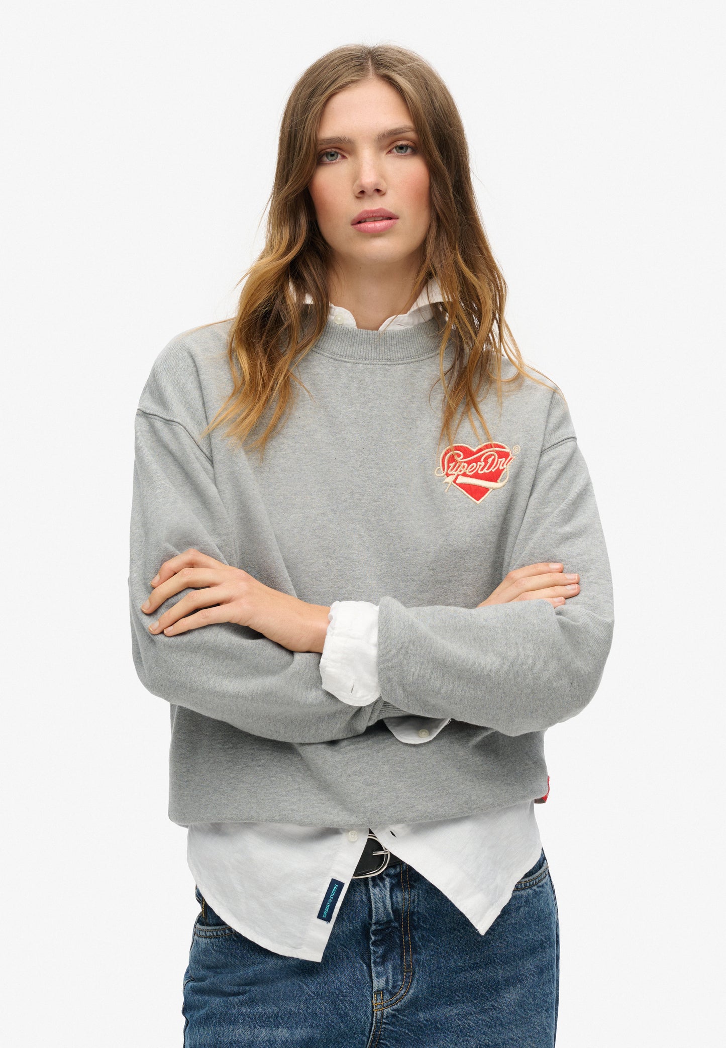 Workwear Embroider Loose Crew