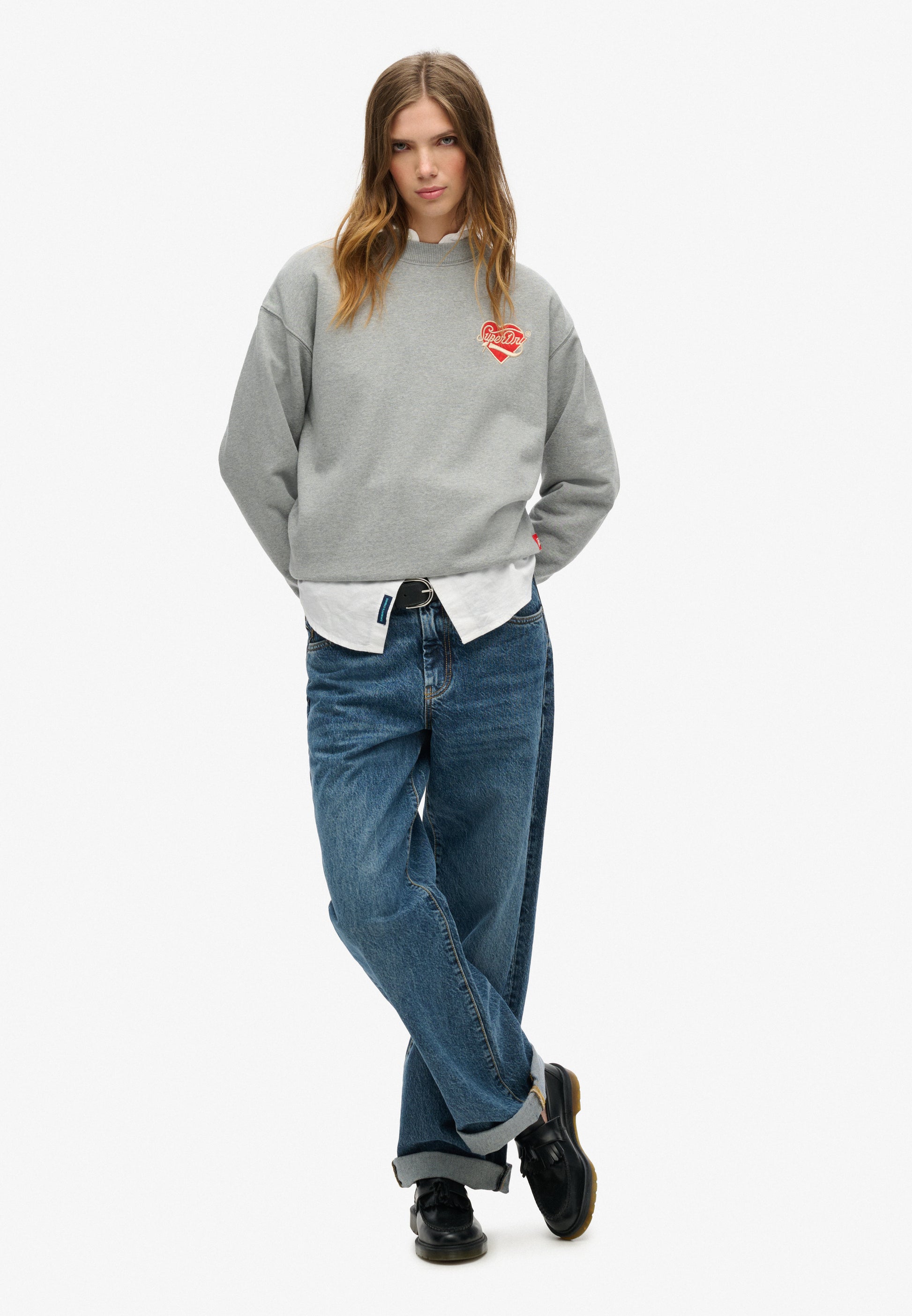 Workwear Embroider Loose Crew (1)