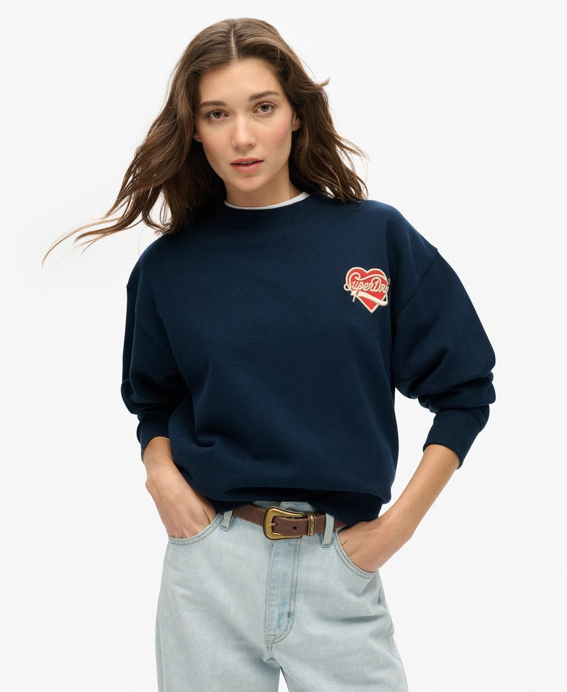 Workwear Embroider Loose Crew