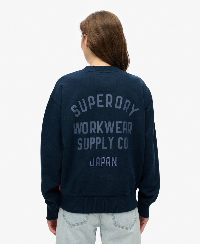 Workwear Embroider Loose Crew (1)