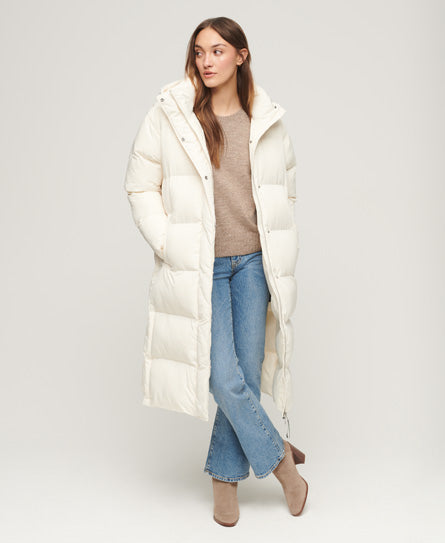 Hooded Longline Puffer Coat