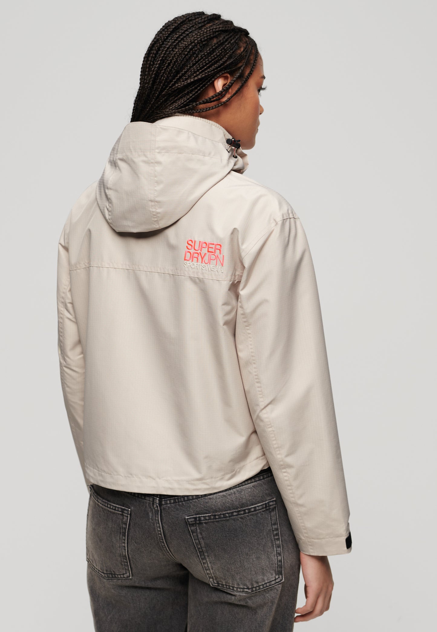 Hooded Embroidered Sd Windbreaker Jacket (1)