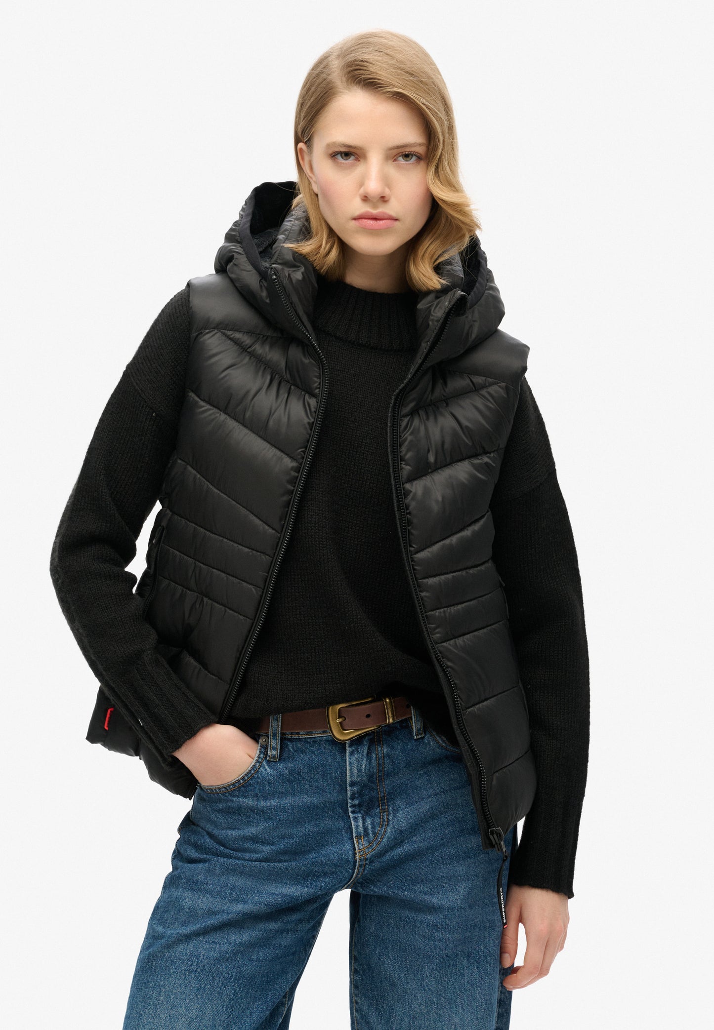 Hooded Fuji Quilt Padded Gilet