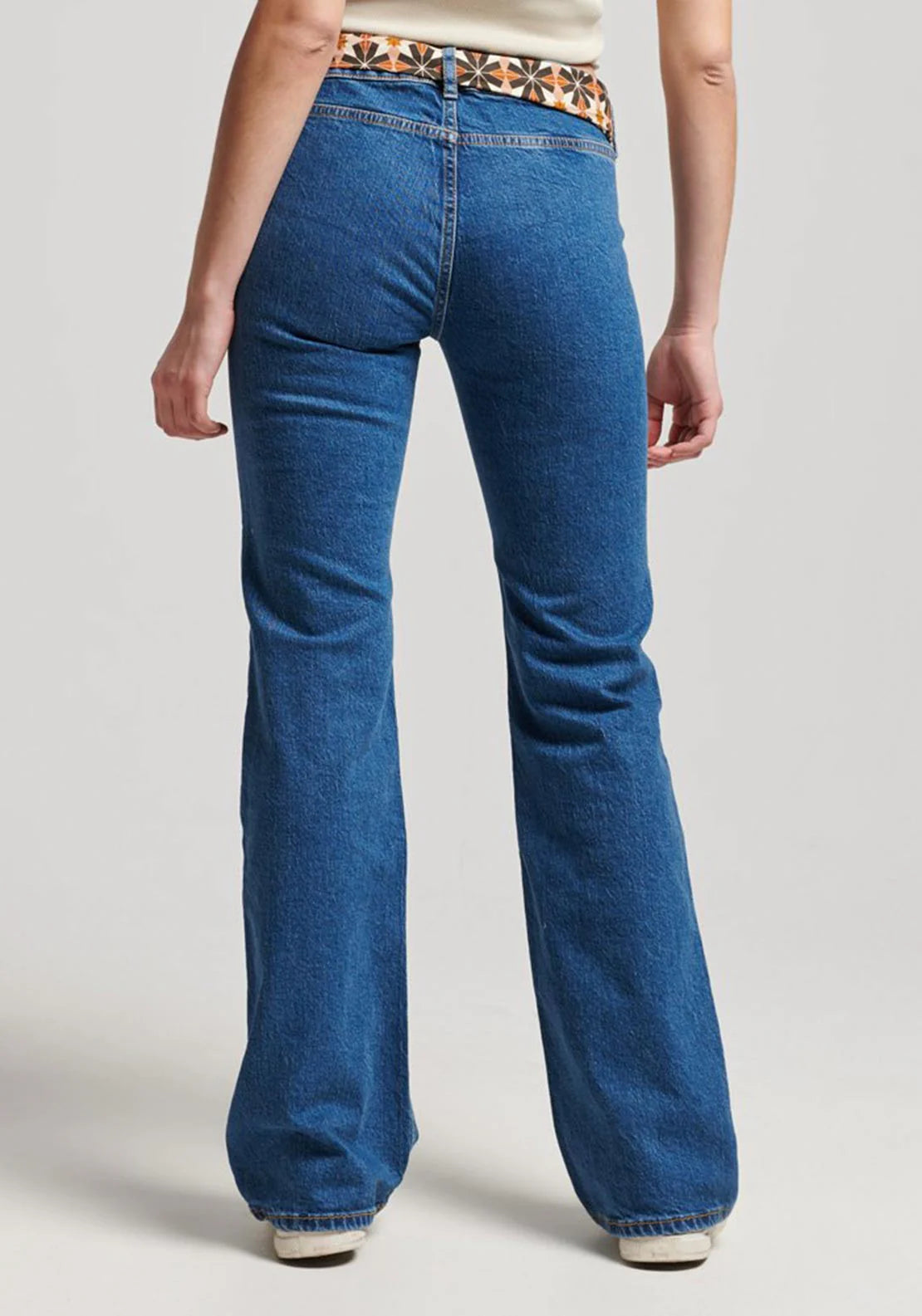 Organic Cotton Vintage Low Rise Slim Flare Jeans (1)