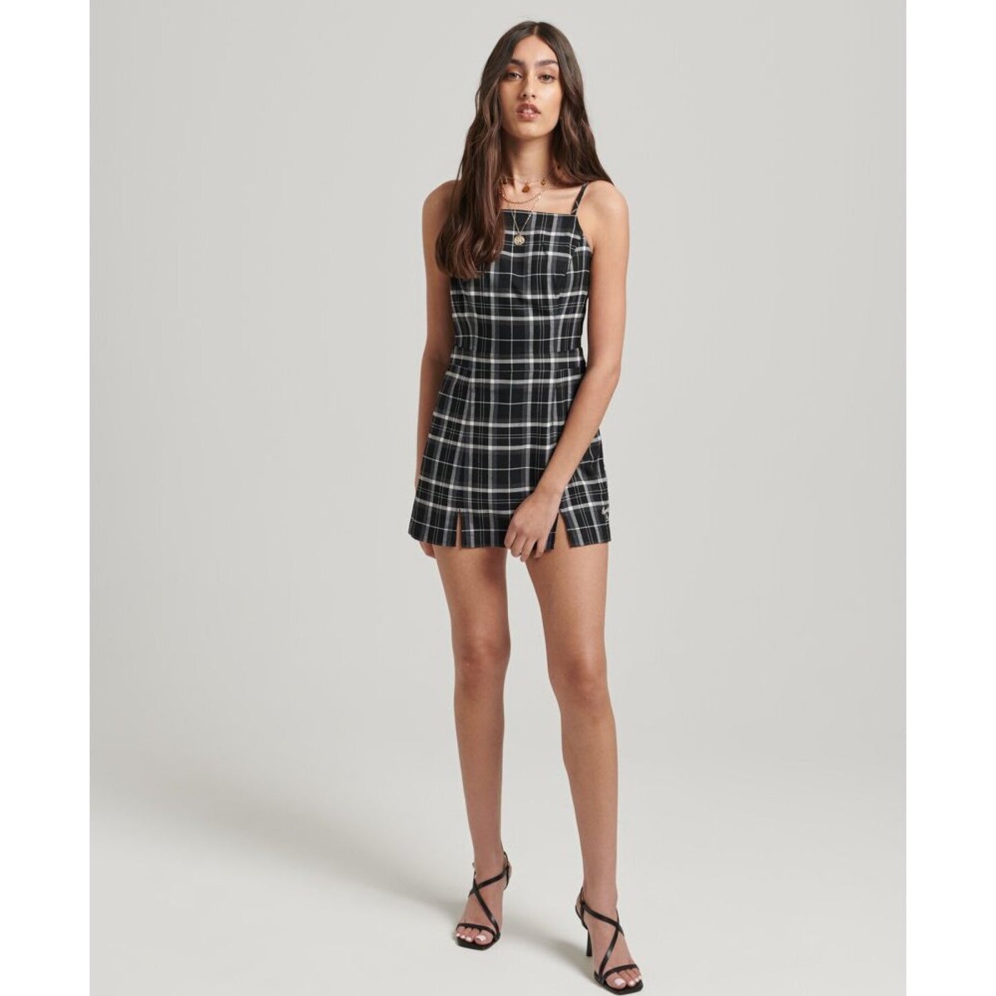 Vintage Check Cami Mini Dress