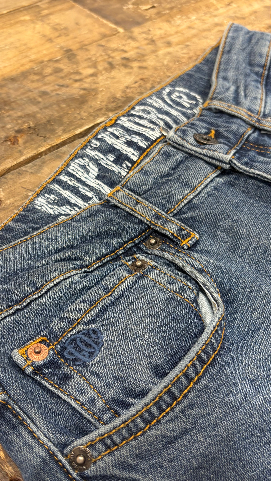 Vintage Slim Jeans — Frontier Repair Blue