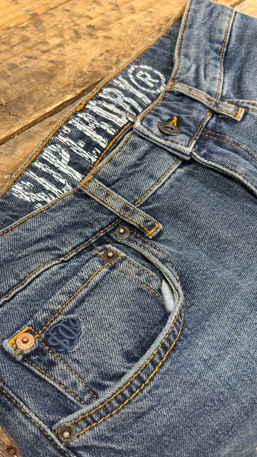 Vintage Slim Jeans — Frontier Repair Blue
